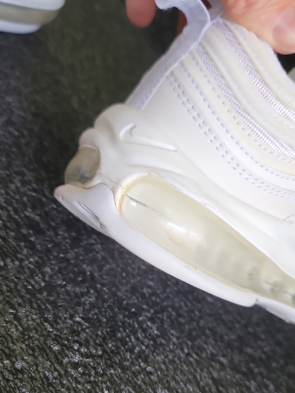 Nike Air Max 97 'Triple White' Mens 9 Ships Today - Picture 12 of 16